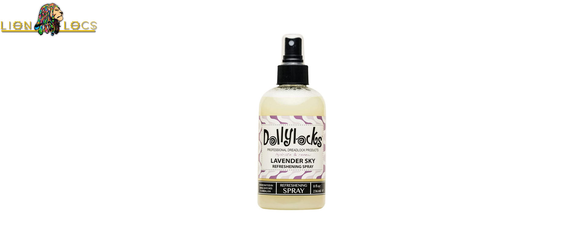 dollylocks Dreadlock refreshing spray Lavender Sky