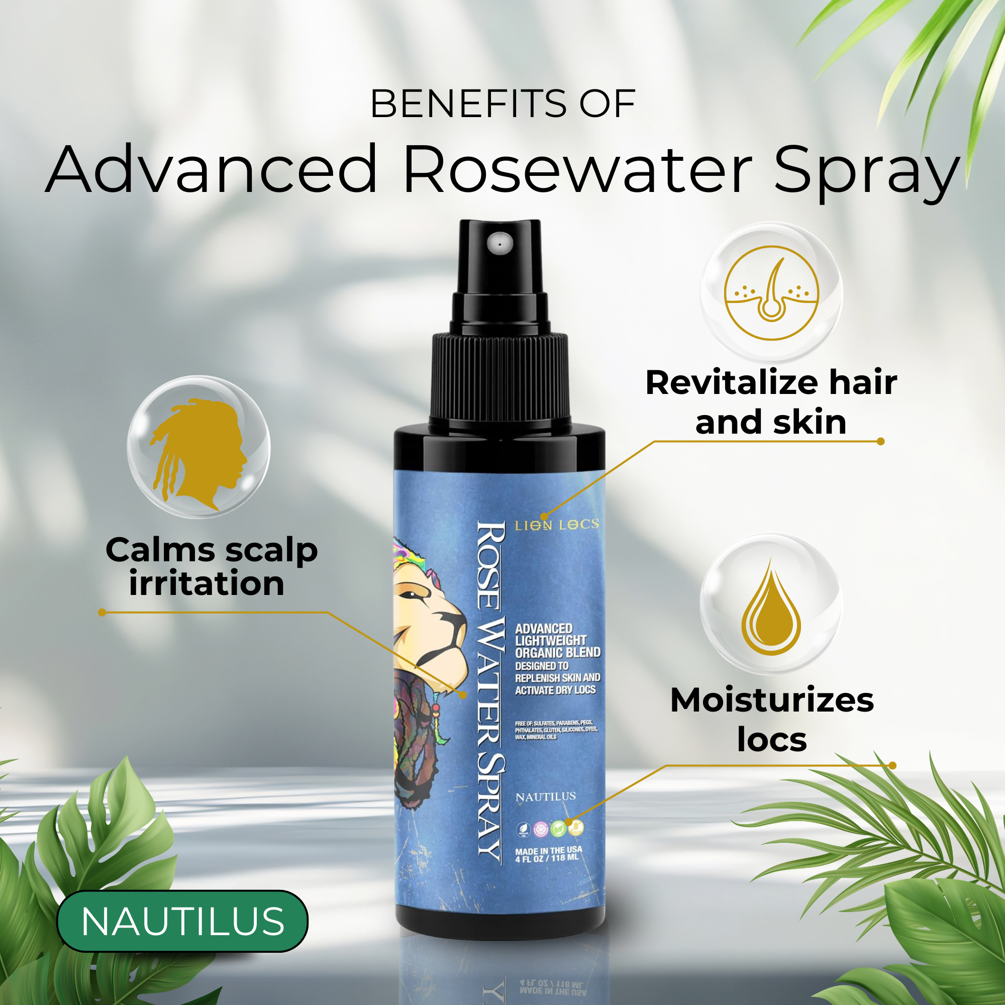 Advanced Rose Water Spray Treatment - Nautilus – LionLocs