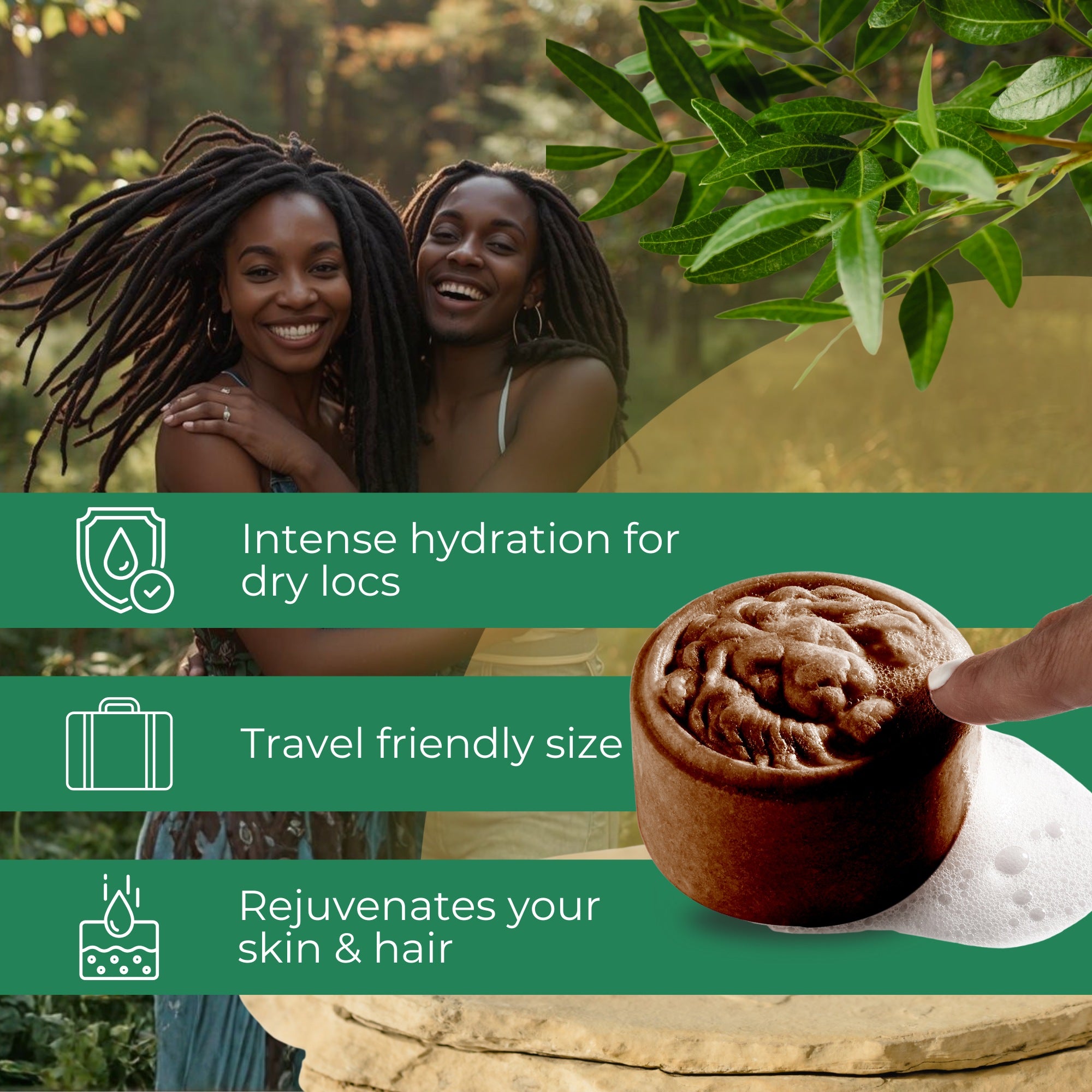 Dreadlock Shampoo Bar &amp; Conditioner - Tobacco