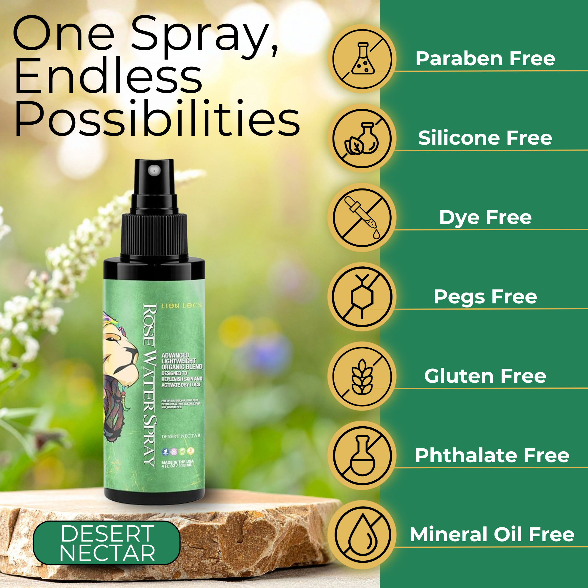 Advanced Rose Water Spray Treatment - Desert Nectar