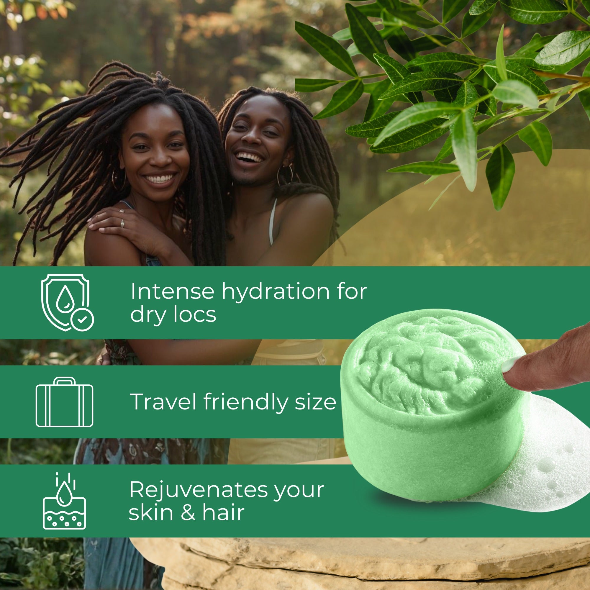 Dreadlock Shampoo Bar &amp; Conditioner - Desert Nectar