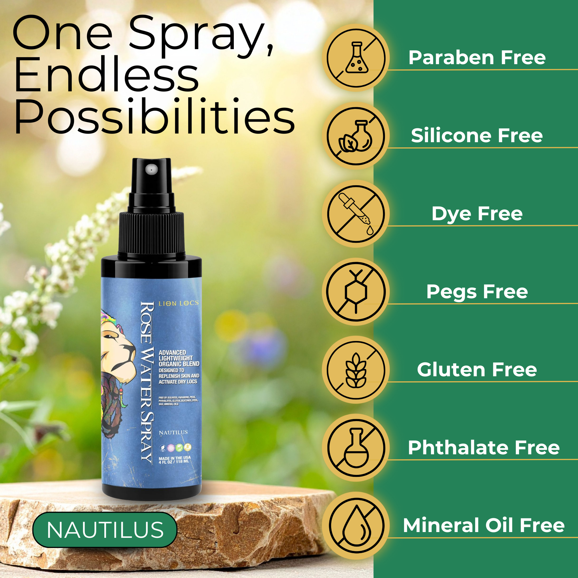 Advanced Rose Water Spray Treatment - Nautilus – LionLocs