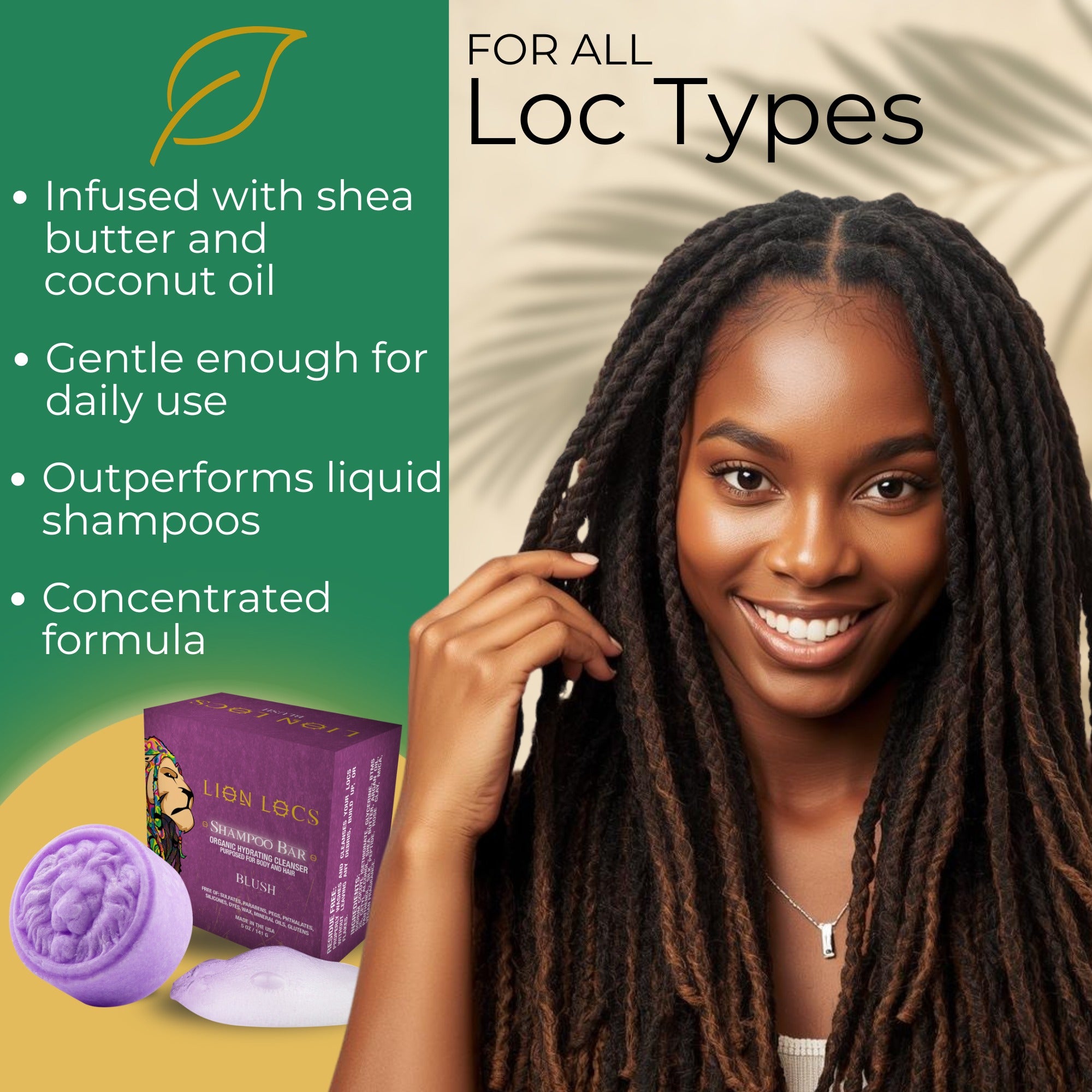 Dreadlock Shampoo Bar &amp; Conditioner - Blush