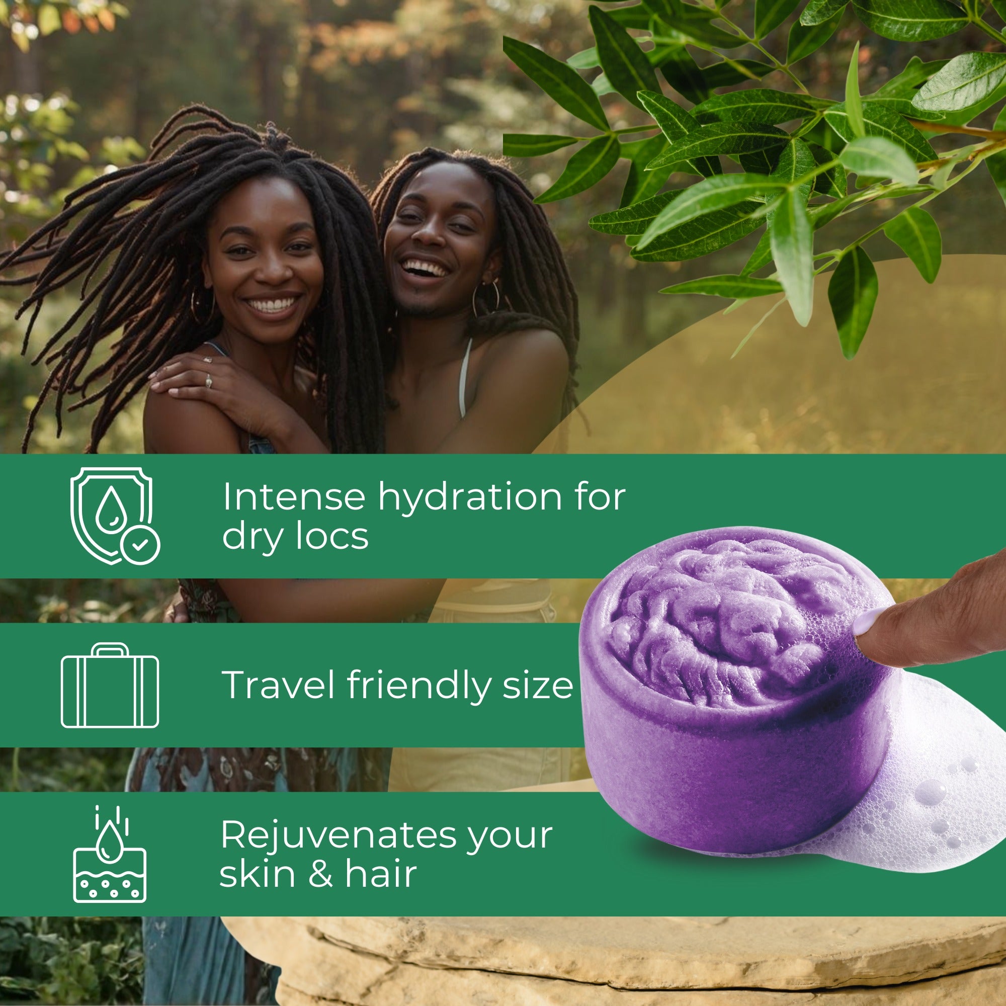 Dreadlock Shampoo Bar &amp; Conditioner - Blush