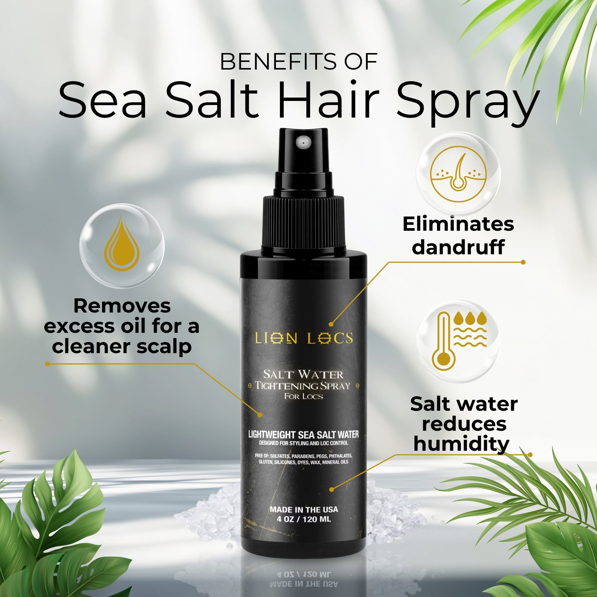 Sea Salt Hair Spray For Locs