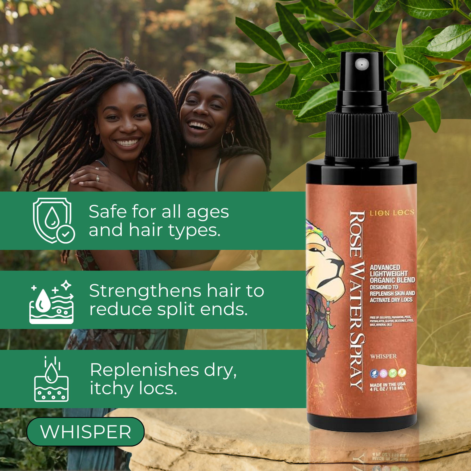 Advanced Rose Water Spray Treatment - Whisper