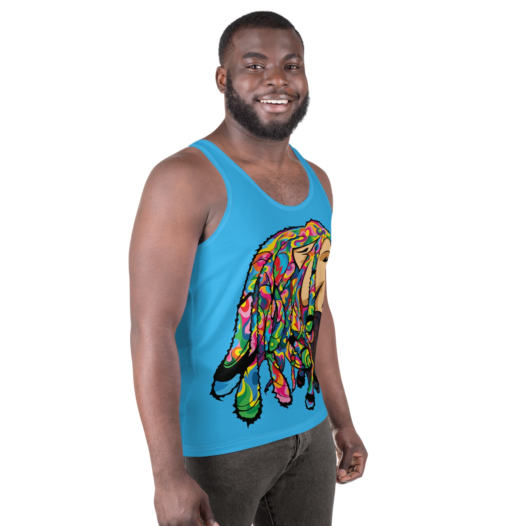 Unisex Tank Top Blue