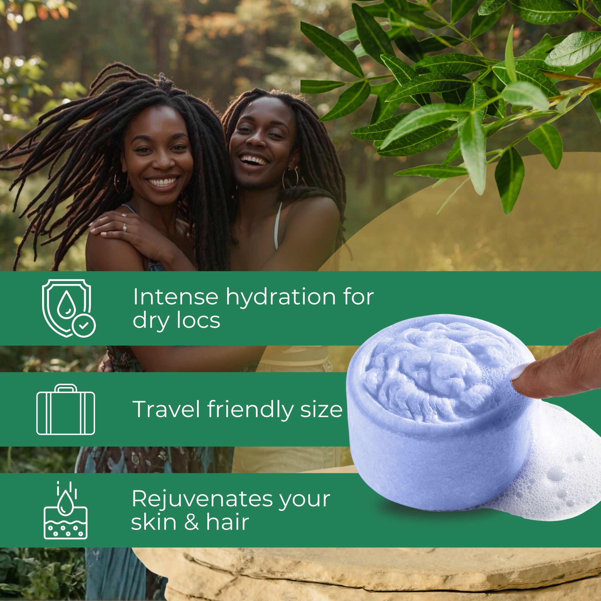 Dreadlock Shampoo Bar &amp; Conditioner - Nautilus