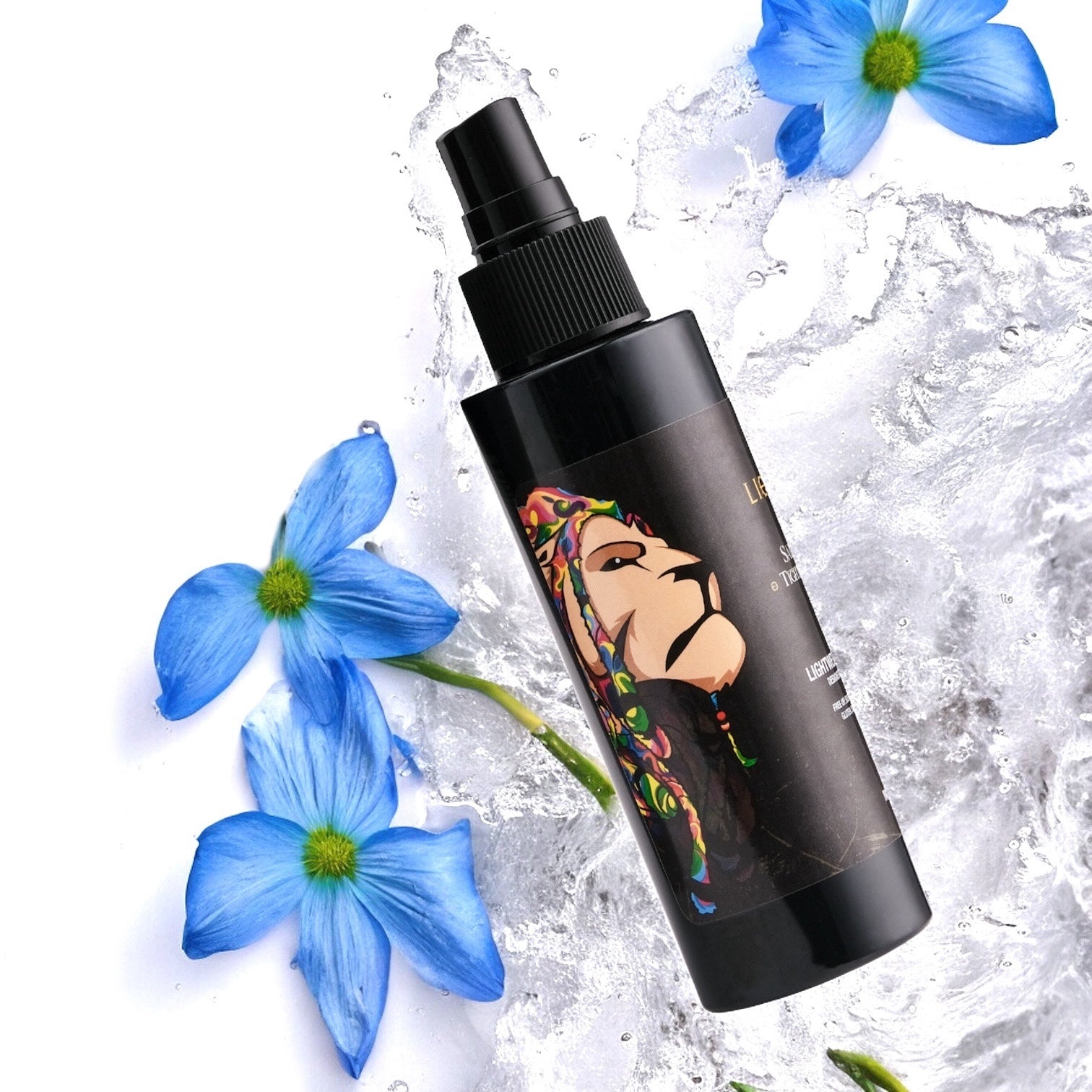 Lion Locs Rose Water Spray For Dreadlocks, Sisterlocks & Braids - 4 Oz Leave-In Moisturizer